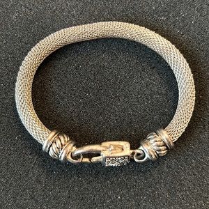 Silver tone mesh bracelet SUPER FAST SHIPPING